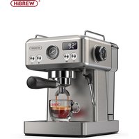 HiBREW 20Bar halbautomatische Espressomaschine, temperaturverstellbar, 58 mm Siebträger, Kalt-/Heiß-Kaffeemaschine, MetallgehäuseH10A