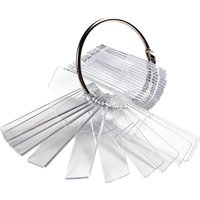 Rectangle Fake Nail Art Display Swatch UV Gel Nail Tips Color Card Template Manicure Practice Tool Nail Polish Showing Plate