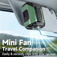 6000mAh Portable Waist Fan, 1-199 Levels Wind, 3-in-1 Wearable Clip Fan with LED Flashlight, Personal Cooling Fan for Outdoor