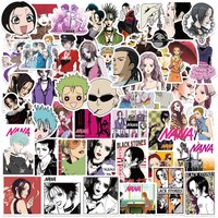 50PCS NANA Stickers Graffiti Oosaki Nana Stickers DIY Diary Phone Case Handmade Scrapbook Aesthetic Stickers