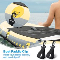 2Pcs Kayak Paddle Magic Buckle Strap Clip For SUP Inflatable Board.