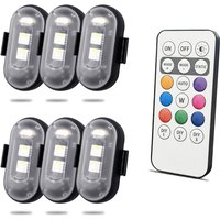 Waterproof Wireless LED Lights USB Charging Wireless LED Flashing Lights High Brightness Wireless LED Lights for Car Bike H9EE
