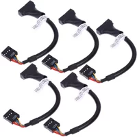 1-10pcs Converter Adapter USB 3.0 20 Pin Male to USB 2.0 9 Pin Motherboard Female Cable USB3.0 Female To 9 Pin USB2.0 Male Cable
