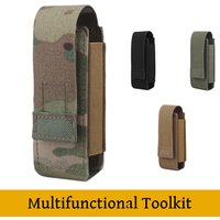 Multi-functional tool kit adhesive surface opening and closing molle mounting elastic material multiple adaptations