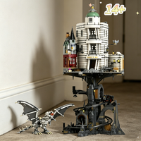 Home Decor 4803PCS Gringotts Wizarding Bank Warner Bros Compatible with Building Blocks Model Bricks for Birthday Festive Gifts