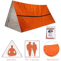 2 Person Tube Tent Waterproof Survival Shelter Emergency Blankets Survival Tent Survival Gear For Outdoor Hiking Camping