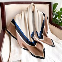 90x90cm Spring Scarf Women's Luxury Design Polyester Material Smooth Scarf Soft Shawl Beach
