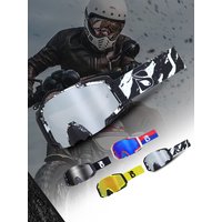 AliExpress BOLLFO Helmet Compatible Motorcycle Rally Goggles With Removable Film OTG Desert Dust Proof Goggles UV400 High-Speed Motorcycle Eyewear