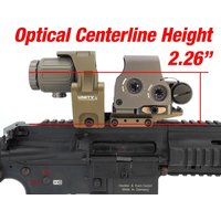 2.91" 2.26" Unity Mount FAST FTC OMNI Magnifier Riser 3X 5X Scope Sight Folding For Eotech EXPS3 XPS3 G33 G43 G45 558 20mm Rail