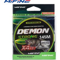 MIFINE DemonStrong 4X Fishing Line 300M 145M 100M 12LB-76LB PE Braided Leader Line Multifilament Carp Fishing Wire Accessories