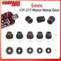 32DP 5mm 13T 14T 15T 16T 17T 18T 19T 20T 21T Black Steel Metal Pinion Motor Gear for 1/8 1/10 Rc Model Car Motor Accessories