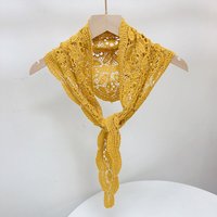 Fashion Cotton Triangle Scarf Lightweight Breathable Beach Bandana Hollow Out Women Shawl Summer Spring