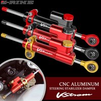For SUZUKI DL250 DL650 DL1000 VSTROM650 VSTROM1050 VSTROM V-STROM Universal Motorcycle CNC Adjustable Steering Damper Stabilizer