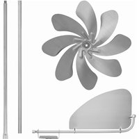 Removable Stainless Steel Windmill Corrosion Resistance Waterproof Rotating Garden Pinwheels Decorative Rust-Proof