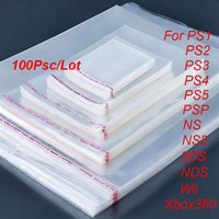 100PC For PS1/2/3/4/5 NS NS2 Wii Xbox360 3DS NDS Moisture Proof Dust-proof Bag Game Disc Box Self-Adhesive Protective Bags