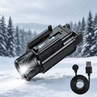 Richfire 1600LM weiße LED-Taschenlampe, magnetisch, wiederaufladbar, tragbare Laterne für Jagd, Outdoor, Schießen, Camping