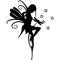 Silhoutte Holy Beautiful Fairy Girl CarVinyl Decal Popular Fashion Style Car Sticker 10.3cm*13cm