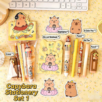 Cute Stationery Gift Practical Capybara Stationery Kit Student Stationery Pack Foldable School Supply Set For Class Rewards