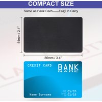 15Pcs Black Metal Business Cards 0.8mm Thick Anodized Aluminum Blanks Name Card Laser Engrave Printable Name Card for Custom DIY
