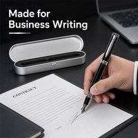 Hero 7035 Fountain Pen 0.5mm Fine Nib Aviation Grade Aluminum Alloy Metal Pen Smooth Writing Business Office School Student Gift
