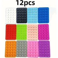 3/6/12Pcs Silicone Suction Phone Holder Multifunctional Suction Cup Mat Wall Stand Anti-Slip Single Sided Case Mount Stickers
