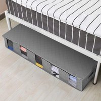 Delication Large Under Bed Storage Boxes Thick Breathable Underbed Clothes Storage Bags Closet Organizer Rangement Organisation