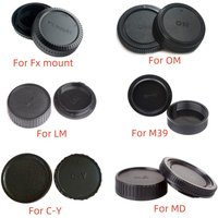 camera Body cap + Rear Lens Cap for Minolta MD Leica for Pentax Olympus Micro M4/3 Fuji C-Y M39 Camera Mount