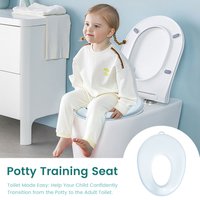 Baby-Kleinkind-Töpfchentrainingssitz für Jungen und Mädchen, passend für runde und ovale Toiletten, rutschfest mit Spritzschutz, Kinder-Töpfchen-Se