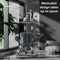 Cat Climbing Frame Cats Litter Integrated Cat Scratching Board Large Pet Supplies Universal Kitten Shelf for All Seasons