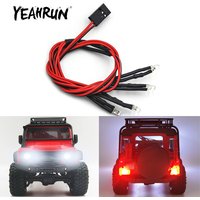 YEAHRUN Simulation Headlights & Taillights LED Lights Group for TRX4M Bronco Defender 1/18 RC Crawler Car Model Parts