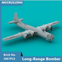 MOC Building Blocks B-29 Superfortress 1:35 Scale Long-Range Bomber Model DIY Assembled Bricks Classic Plane Toys Gifts 3067PCS