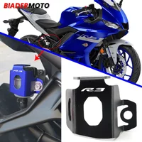 New Motorcycle Rear Brake Oil Fluid Reservoir Cover Guard Protector For YAMAHA YZF R3 YZFR3 YZF-R3 V2 V3 2015 - 2025 Aluminum