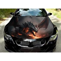 dragon Car Decal Hood Vinyl Sticker Wrap Decorative Film Hood Decal Car Accessories Sticker