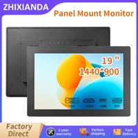 19 Inch Widescreen 1440*900 Capacitive Touch Screen 16:10 Embedded Monitor Panel Mount Industrial LCD Display HDMI VGA DVI