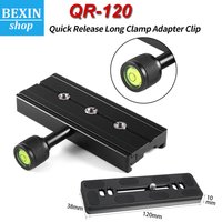 Camera Lens Support Quick Release Long Clamp Adapter Clip for Arca Swiss Camera Tripod Head Monopod (QR) Quick Release Plate