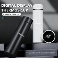 For JAECOO Smart Stainless LED Leak Proof Thermos Mug Car Decoration Accessorie J7 PHEV J8 Omoda C9 2WD