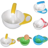 vvocci Kids Dishes Baby Learn Baby Food Mills Grinding Bowl Handmade Grinding Food Fruit Supplement Children Baby Feeding Bowl