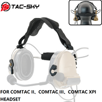 TAC-SKY Tactical Walkie-talkie headset Headband Accessori for COMTAC shooting headphones active noise reduction hunting earmuffs