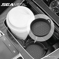 SEAMETAL Non-Slip Car Water Cup Coaster Mat Silicone Car Cup Holder Pad Insert Universal Waterproof Heat Insulation Cup Cushion