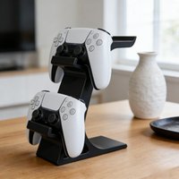 Controller Stand & Headphone Rack, Headphone Storage Stand, Game Controller Organizer, Made of Durable Plastic