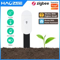 Zigbee Temperatur-Feuchtigkeits-Feuchtigkeitsdetektor, intelligenter Bodentester, Feuchtigkeitssensor, Telefon-App, Echtzeit-Monitor für den Hausgarte