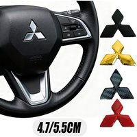 4.7/5.5cm ABS Car Steering Wheel Center Badge Sticker for Mitsubishi Lancer EX Galant ASX Outlander Pajero Montero Eclipse
