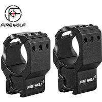 FIRE WOLF 2pcs 30mm Scope Rings 11mm Dovetail Mount Low / High Profile Scope Mount