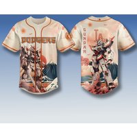 2026 New "Los Angeles Dodgers X Gundam Collaboration Baseball Jersey"Kids/Adults Are Suitable for Daily and Competition Wear
