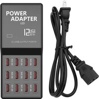 12 Ports USB Desk Charger For iPhone 100W Fast Charging Desktop Charging Station For Samsung Huawei Xiaomi