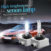 Roadsun Xenon D1S D2S D3S D4S HID Bulbs 6000K High Low Beam Xenon Headlight Replacement Bulb With Metal Stents Base For 12V Car