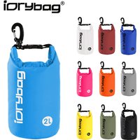 IDrybag 2L Schwimm-Wasserdichter Trockensack Sport-Canyoning-Tasche IPX6 Wasserdichte Tasche für Reisen Kajakfahren Bootfahren Strand-Trockensack
