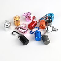 New Premuim Portable Mini Pill Case Keychain Box Waterproof Travel Container Bottle with Keyring for Medicine Ear Plug Jewelry