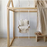 Infant Household Indoor Hanging Chair Coaxing Baby Artifact Small Hanging Basket Cloth Rocking Chair Children Swing
