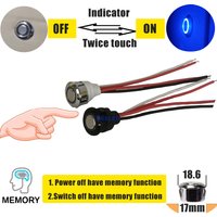 4A DC 5V 12V 24V Stepless Touch LED Dimmer Switch For LED Strip DIY Bed Closet Cabinet Light